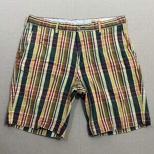 Polo Ralph Lauren India Madras Plaid Chino Shorts Multi Color Preppy Men's 33